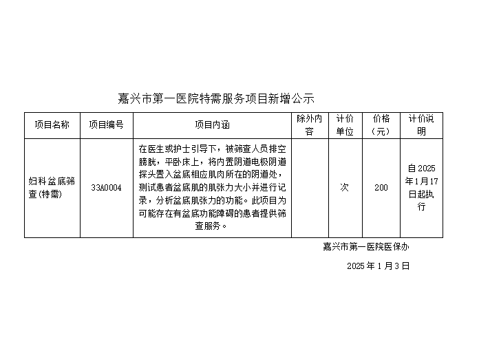 pg电子特需服务项目新增公示(妇科盆底筛查(特需)) .png